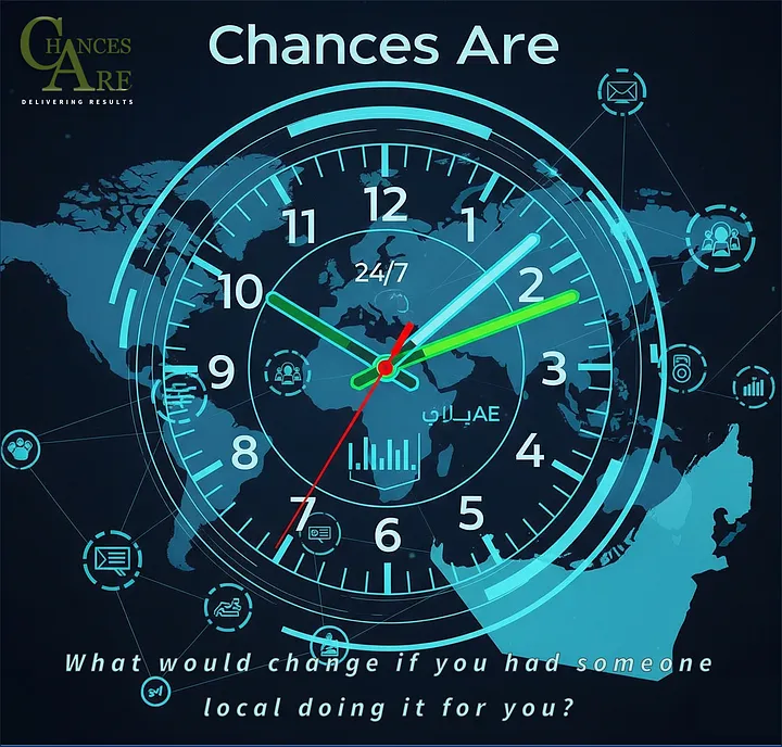 Clock with ChancesAre Logo